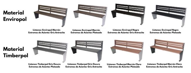&iquest;Qu&eacute; es esto? Amplia selecci&oacute;n de acabados de los listones y de los extremos de asiento