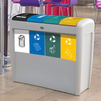 Papelera de reciclaje Nexus&reg; Evolution Cuatro