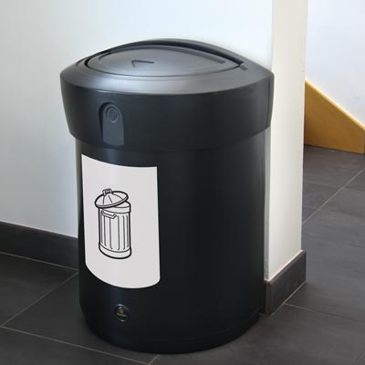 Delta&trade; Contenedor con tapa basculante para residuo gen&eacute;rico 90 litros