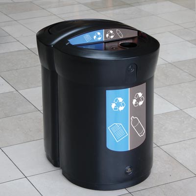 Delta&trade; Duo Contenedor de reciclaje 90 litros