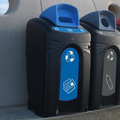 Contenedor de reciclaje de peri&oacute;dicos y revistas Nexus&reg; City 240