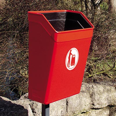 Papelera Trimline 25&trade; abierta