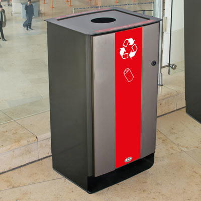 Papelera para reciclaje Electra&trade; 85 de latas