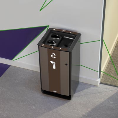 Papelera para reciclaje  Electra&trade; 85 de vasos