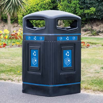Papelera para cubo con ruedas Glasdon Jubilee&trade; 240 litros para papel