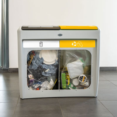 Papelera de reciclaje Nexus&reg; Evolution Vision Duo
