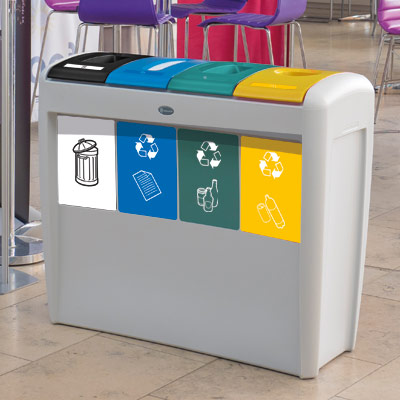 Papeleras y estaciones de reciclaje Nexus&reg; Evolution