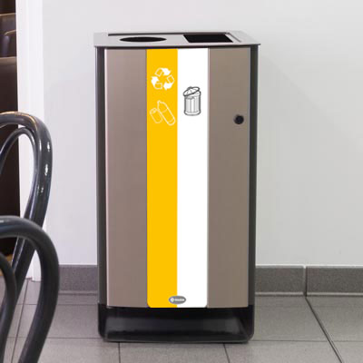 Papelera para reciclaje Electra&trade; 85 D&uacute;o