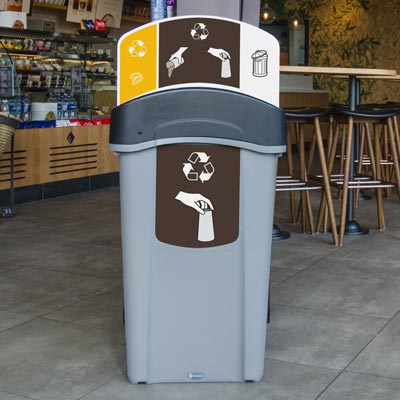 Papeleras de reciclaje Eco Nexus&reg; 60 y 85 litros