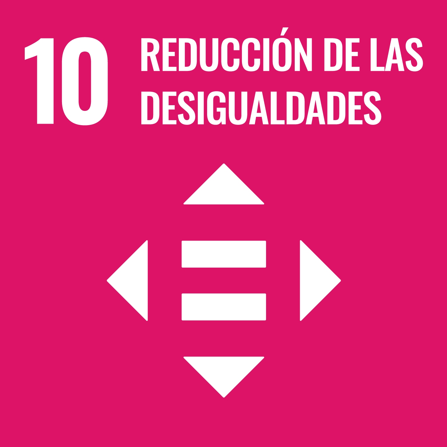 10 – Reducción de las desigualdades objetivo baldosa