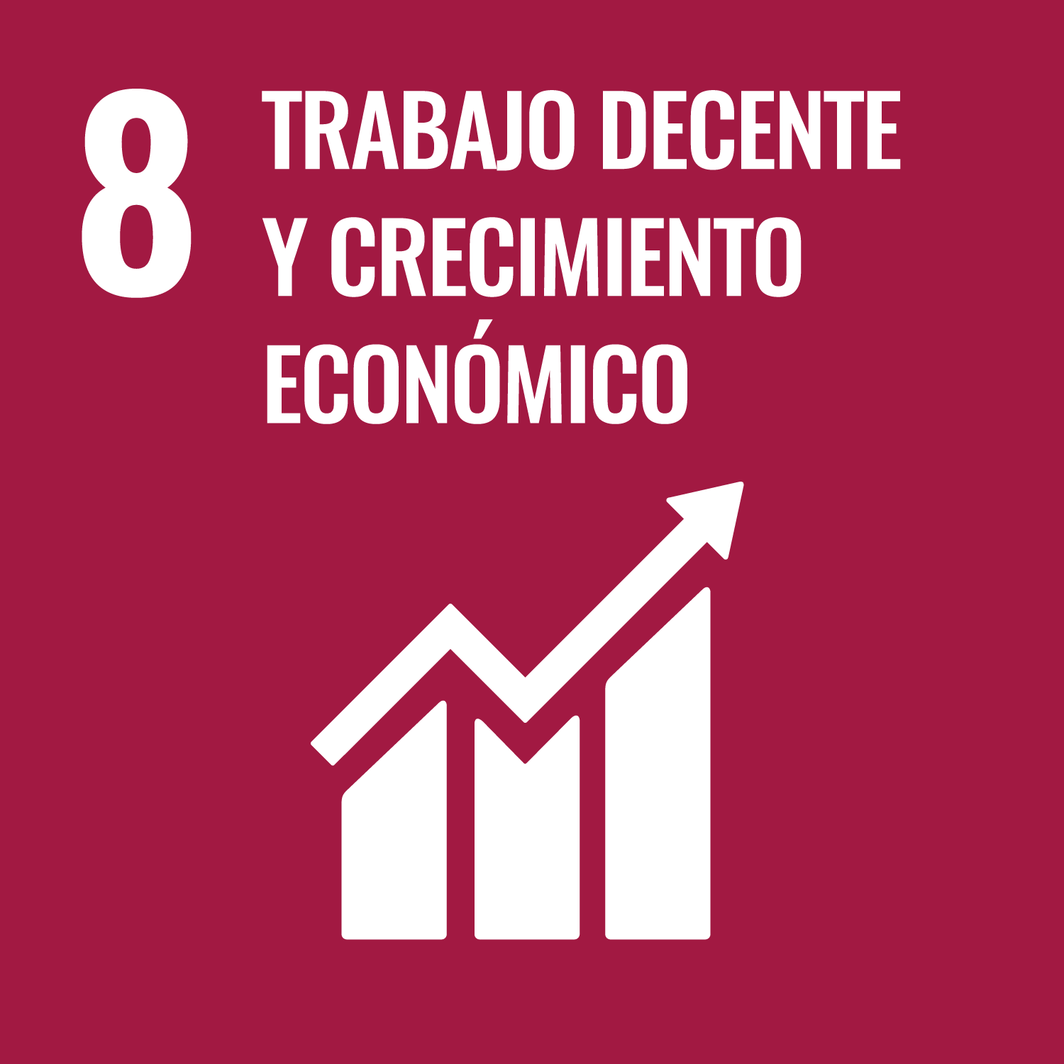 8 – Azulejo del objetivo de trabajo digno y crecimiento económico