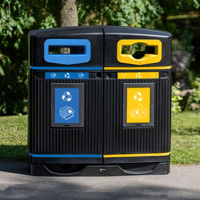 Poubelles bi-flux
