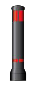 2 x bande r&eacute;tror&eacute;fl&eacute;chissante de 150mm et 2 x bande r&eacute;tror&eacute;fl&eacute;chissante de 40mm, rouge