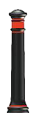 1 x 63 mm et/ou jusqu'&agrave; 3 x 12 mm de bandes r&eacute;tror&eacute;fl&eacute;chissantes rouges