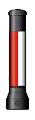 1 x enveloppe r&eacute;fl&eacute;chissante de 485 mm, rouge/blanche (3 bandes de 150 mm sont disponibles pour le mod&egrave;le flexible)