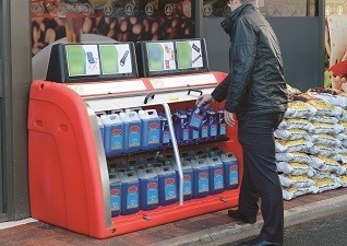 Armoire de stockage Orion™ à l'extérieur de station-service