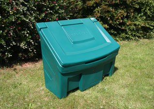 Bac à sel Slimline™ 400 litres de déneigement - vert