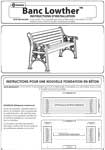 Banc Lowther - Instructions d&rsquo;installation