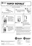 Topsy Royale avec syst&egrave;me de verrouillage &agrave; cl&eacute; - Instructions d'utilisation