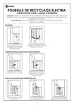 Poubelle de recyclage Electra&trade; Instructions pour l&rsquo;agent d&rsquo;entretien