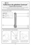 Collecteur de gobelets Centrum instructions d&rsquo;utilisation