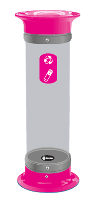 Collecteur de piles corbeille Transparence&trade; 10