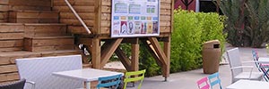 La corbeille Sherwood sur le merveilleux Camping Les M&eacute;diterran&eacute;es Beach Garden