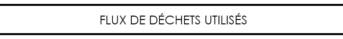 Flux de D&eacute;chets Utilis&eacute;s
