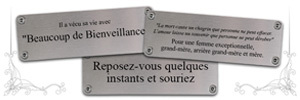 8 Id&eacute;es pour votre Plaque Comm&eacute;morative de Banc