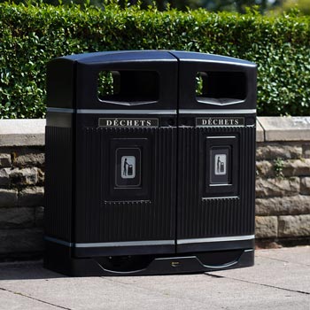 Glasdon Jubil&eacute; Duo 220 Litter Bin