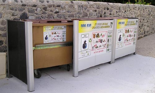 Visage personnalisé avec instructions de tri sélectif