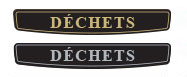 Qu'est-ce que c'est? Pictogramme sur le clapet (62 mm x 389 mm)