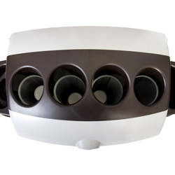 Qu&rsquo;est-ce que c&rsquo;est? Ouverture des 4 tubes d&rsquo;empilage pour gobelets du p&ocirc;le de collecte de gobelets Nexus 100
