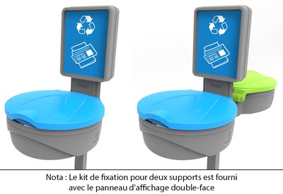 Qu'est-ce que c'est? Panneau d'affichage avec kit de fixation sur poteau