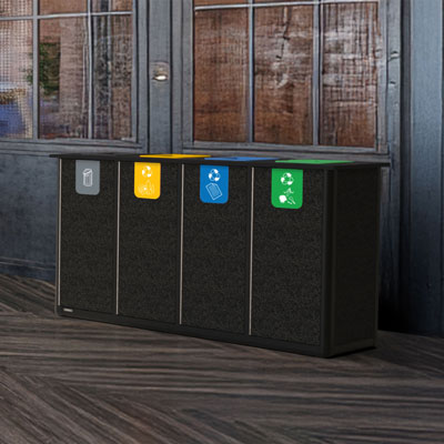 P&ocirc;le de tri Origin&trade; Infinity Quatro 280 litres 4 flux de d&eacute;chets