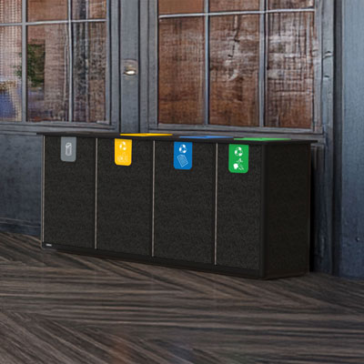 P&ocirc;le de tri Origin&trade; Infinity Quatro 400 litres 4 flux de d&eacute;chets