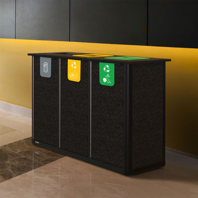 P&ocirc;le de tri Origin&trade; Infinity Trio 210 litres 3 flux de d&eacute;chets