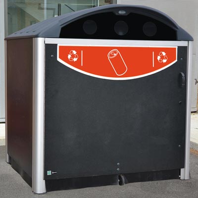 Abri conteneur Modus&trade; 1280 Mod&egrave;le pour canettes