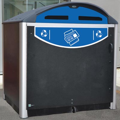 Abri conteneur Modus&trade; 1280 Mod&egrave;le pour journeaux et magazines