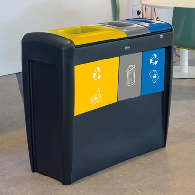 Poubelle de tri s&eacute;lectif Nexus&reg; &Eacute;volution Trio