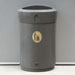 Poubelle int&eacute;rieure en demi-lune Delta&trade; - 110 litres