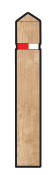 1 x 37mm Red/White retroreflective band.