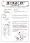 Retriever 50 Lamp Column Adapter Mounting Kit Fitting Instructions