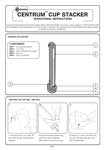 Centrum Cup Stacker Operational and Installation Instructions