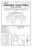 Pembridge Picnic Table Instruction Manual