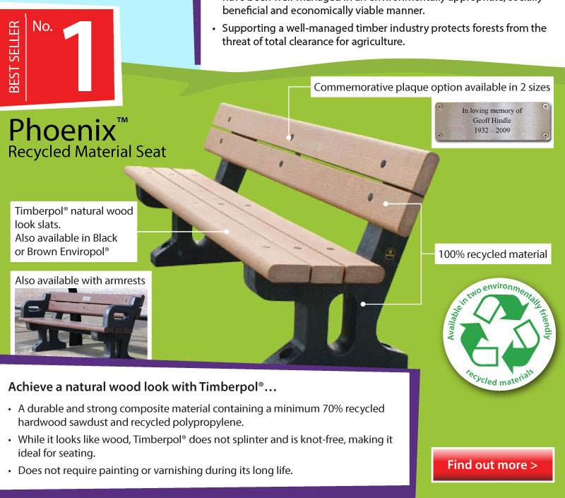 Top 5 Infographic Phoenix™ Recycled Material Seat
