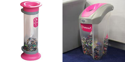 C-Thru&trade; 5L Battery Recycling Bin & C-Thru Nexus&reg; 30 Battery Recycling Bin