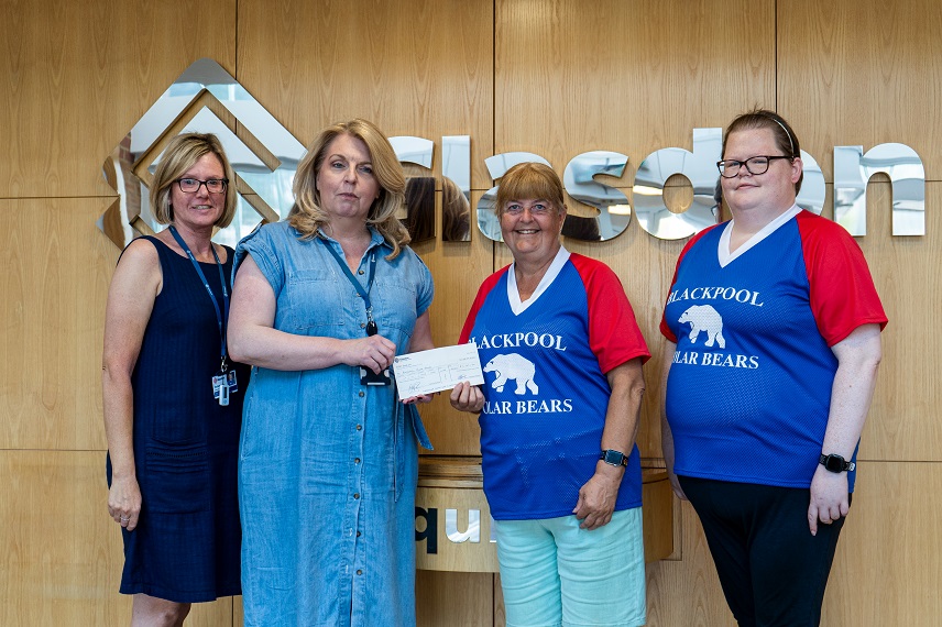 Blackpool Polar Bears Cheque Presentation