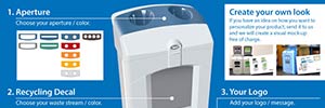 Can I personalise my litter & recycling bins?