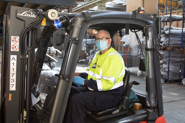 COVID-19 Secure Workplace - Glasdon staff working safely in the manufacturing facilities